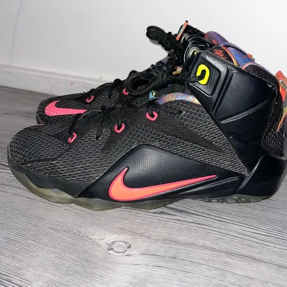 Nike Lebron XII Data Black Sneakers Shoes