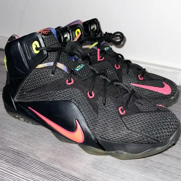 Nike Lebron XII Data Black Sneakers Shoes