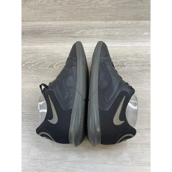 Nike Legend 9 Club IC DA1189-004 Men's 8.5 Black Leather Athletic Sneaker Shoes
