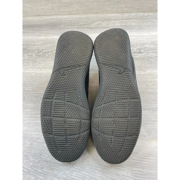 Nike Legend 9 Club IC DA1189-004 Men's 8.5 Black Leather Athletic Sneaker Shoes