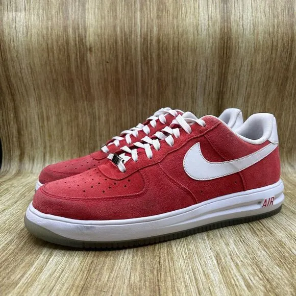 Nike Lunar Force 1 Low '14 Mens Size‎ 12 University Red Athletic Shoes Sneakers