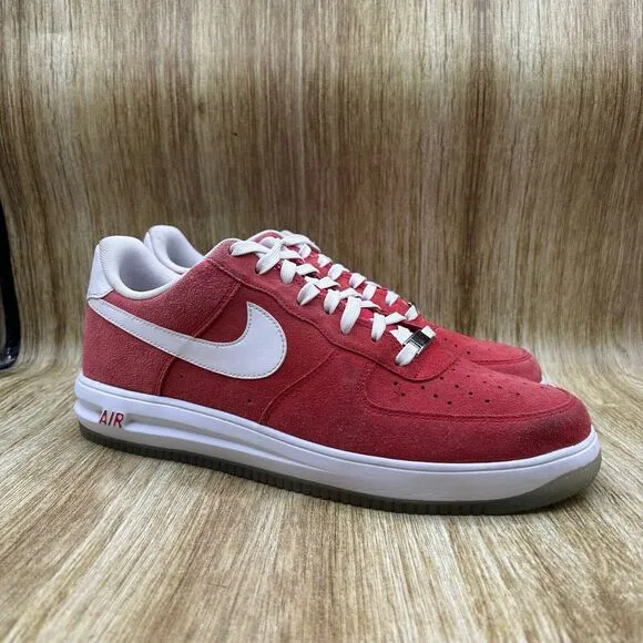 Nike Lunar Force 1 Low '14 Mens Size‎ 12 University Red Athletic Shoes Sneakers
