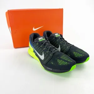 Nike Lunarglide 7 Black Green Athletic Running Sneakers Shoes