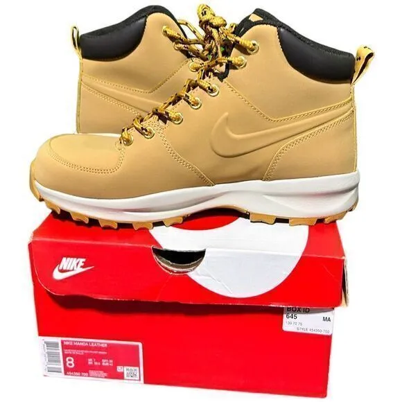 Nike Manoa Leather‎ Haystack Brown Men's Athletic Shoes 454350 700 Size 8