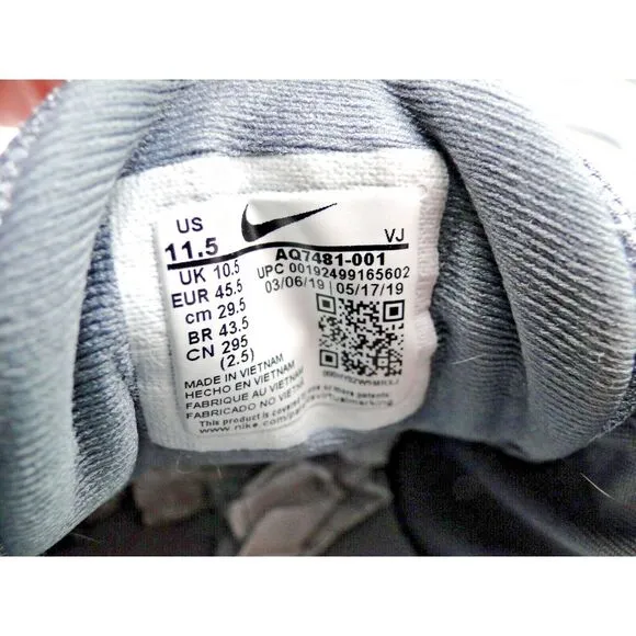 Nike Mens Downshifter 9 AQ7481-001 Gray Running Shoes Sneakers Size 11.5