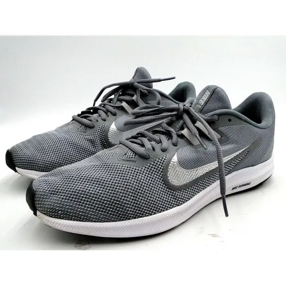 Nike Mens Downshifter 9 AQ7481-001 Gray Running Shoes Sneakers Size 11.5