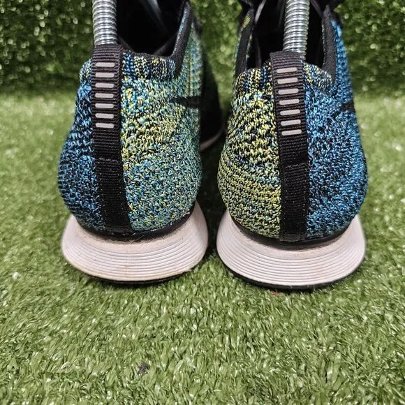 Nike Men's Flyknit Racer Blue Glow Athletic Running‎ Shoes 526628-405 Mens 9.5