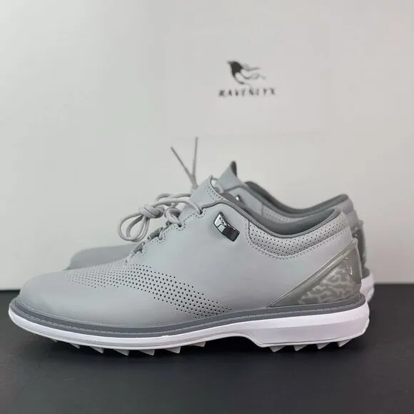 Nike Men's SIZE 5.5 Jordan ADG 4 Golf Shoes Wolf Grey White‎ Leather DM0103-010