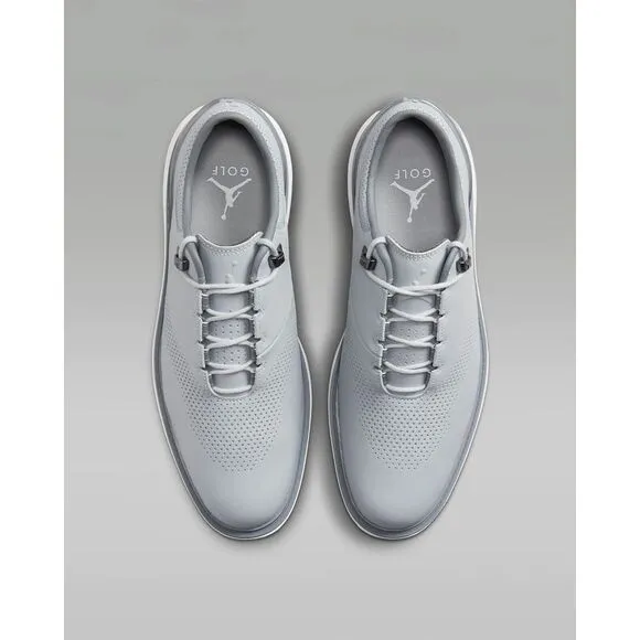 Nike Men's SIZE 5.5 Jordan ADG 4 Golf Shoes Wolf Grey White‎ Leather DM0103-010