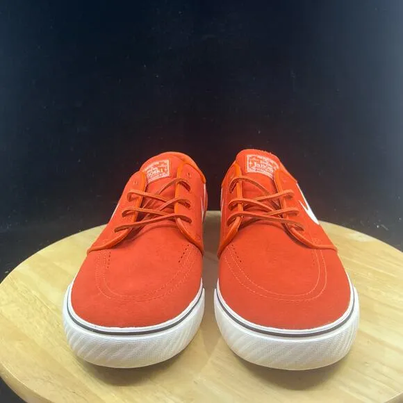 Nike Mens Zoom Stefan Janoski Orange White Suede Skate Shoes Sz 10.5  FD6757-800