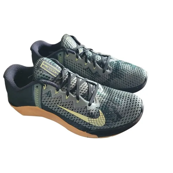 Nike Metcon Training Shoes Green Camo Gym Workout Sneakers Men's Size 10.5