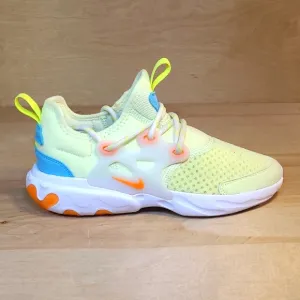 Nike React Presto Barely Volt Neon Green Blue Athletic Youth Shoes