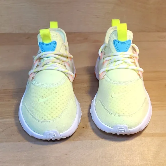 Nike React Presto Barely Volt Neon Green Blue Athletic Youth Shoes