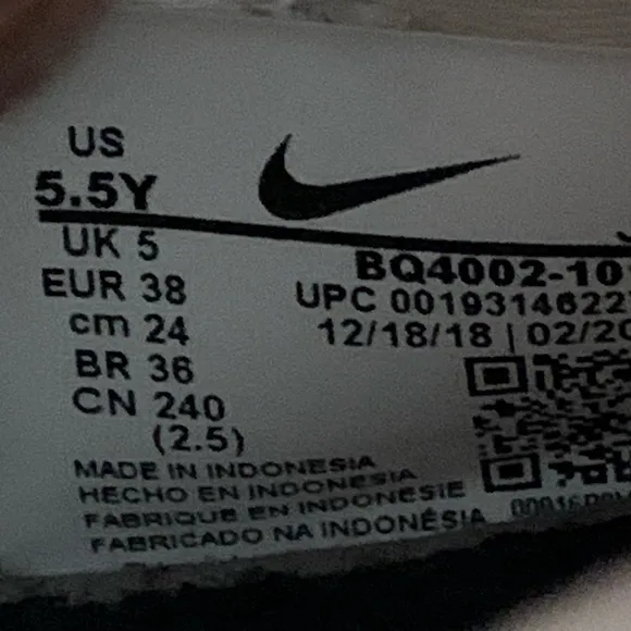 Nike React Presto GS Running Shoes Size 5.5Y