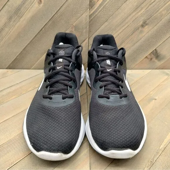 Nike‎ Revolution 6 Flyease Next Nature Running Shoes Mens Size 12 Black White