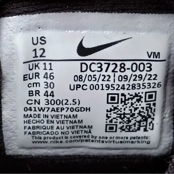 Nike‎ Revolution 6 Flyease Next Nature Running Shoes Mens Size 12 Black White