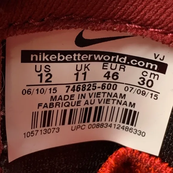 Nike Roshe Flyknit Running Shoes 746825-600 Men’s Sz 12
