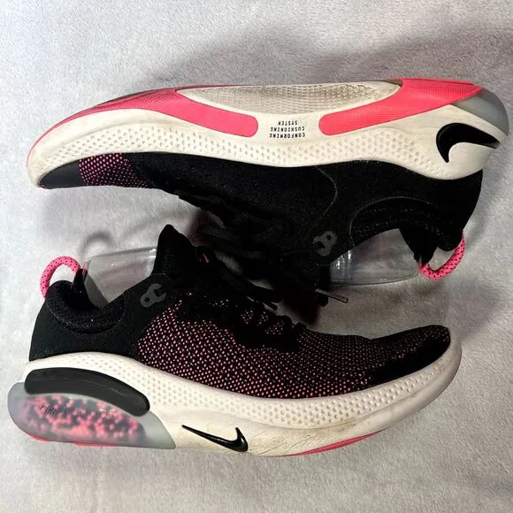 Nike Running Shoes Mens 12 Black Pink Joyride Run Flyknit AQ2730-003 Athletic