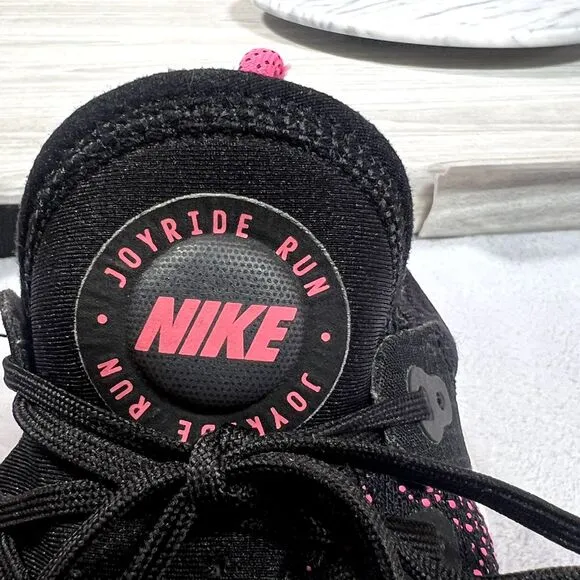 Nike Running Shoes Mens 12 Black Pink Joyride Run Flyknit AQ2730-003 Athletic