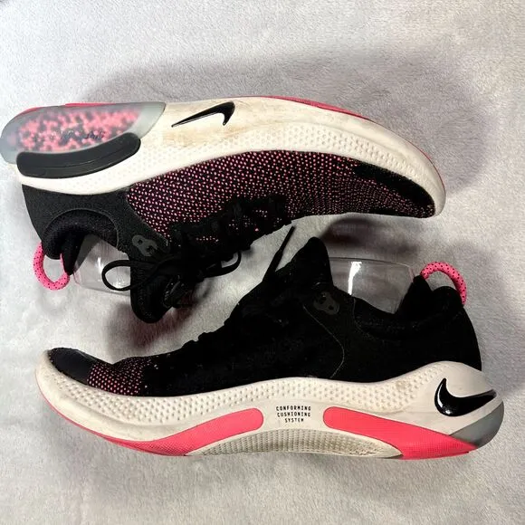 Nike Running Shoes Mens 12 Black Pink Joyride Run Flyknit AQ2730-003 Athletic