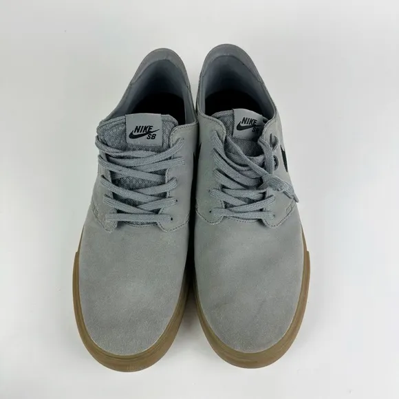 Nike SB Zoom Mens Skateboarding Shoes Size 13 Grey Suede Gum Sneakers 724954-002