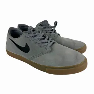 Nike SB Zoom Mens Skateboarding Shoes Size 13 Grey Suede Gum Sneakers 724954-002