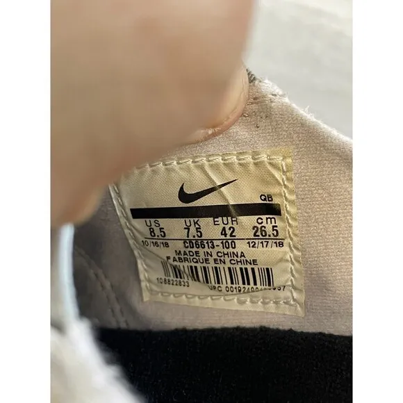 Nike SB Zoom Stefan Janoski CD6613-100 Men's US 8.5 Gray Suede Athletic Sneaker