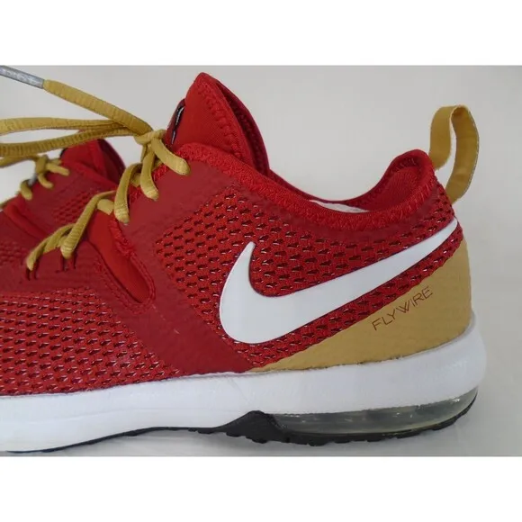 Nike SF 49ERS Shoes NFL Men's 8.5 AR0518-600 San Francisco Red Gold
