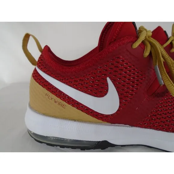 Nike SF 49ERS Shoes NFL Men's 8.5 AR0518-600 San Francisco Red Gold