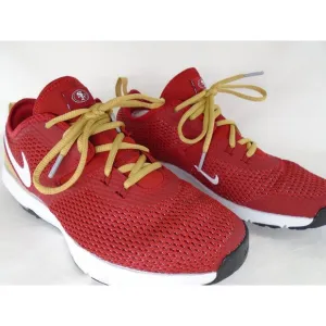 Nike SF 49ERS Shoes NFL Men's 8.5 AR0518-600 San Francisco Red Gold