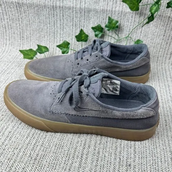 Nike Shane SB Men's Sneakers Shoes Men’s 10 Gray Suede