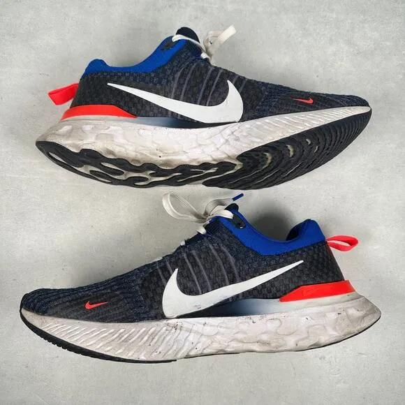 Nike Shoes Mens 12 Blue React Infinity Run FlyKnit 3 FD0364-419 Running Athletic