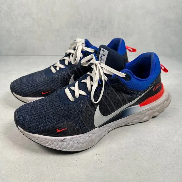 Nike Shoes Mens 12 Blue React Infinity Run FlyKnit 3 FD0364-419 Running Athletic