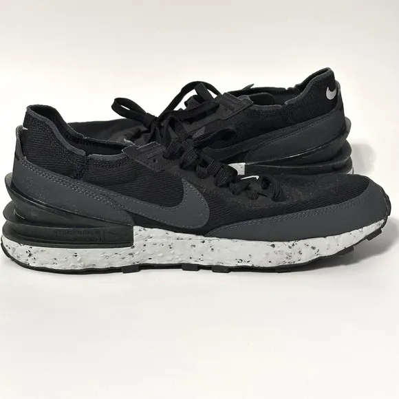 Nike Shoes Waffle 1 Crater Mens Size 10.5 DH7751-001 Black Anthracite Sneakers