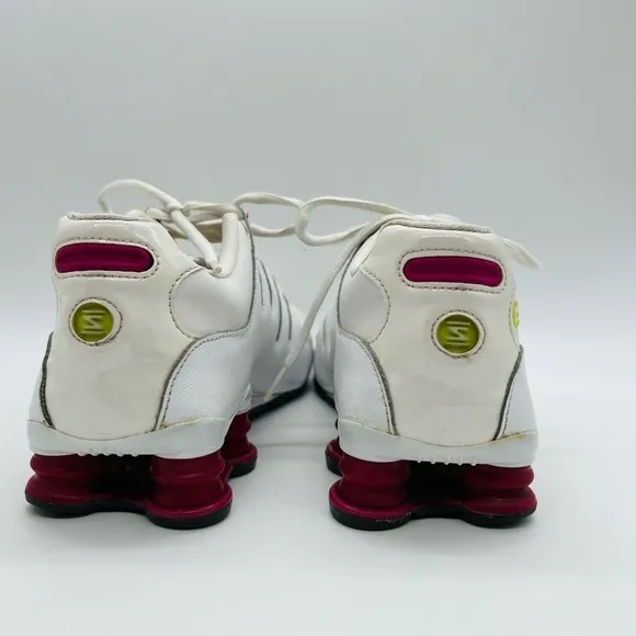 NIKE SHOX 2013 WHITE YOUTH ATHLETIC SHOES WITH RAINBOW HIGHLIGHTS SIZE 7Y