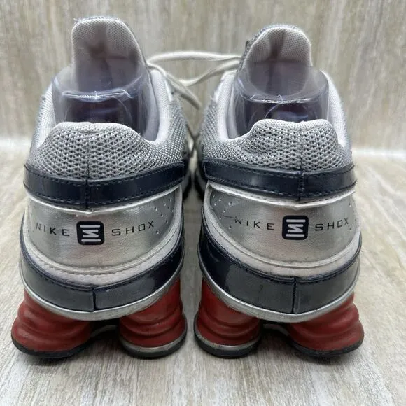 Nike Shox Turbo VII Mens Size 10.5 Red Gray‎ Athletic Shoes Sneakers 324907-041