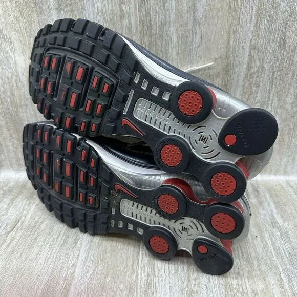 Nike Shox Turbo VII Mens Size 10.5 Red Gray‎ Athletic Shoes Sneakers 324907-041
