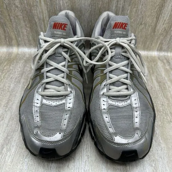 Nike Shox Turbo VII Mens Size 10.5 Red Gray‎ Athletic Shoes Sneakers 324907-041