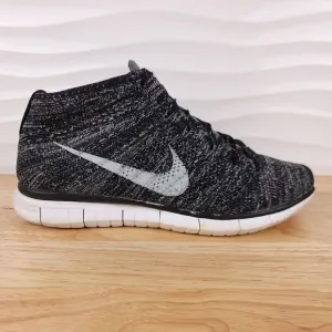 Nike Sneakers‎ Mens Size 9.5 Black White Oreo Free Flyknit Chukka Athletic Shoes