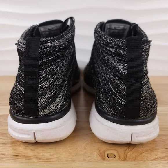 Nike Sneakers‎ Mens Size 9.5 Black White Oreo Free Flyknit Chukka Athletic Shoes