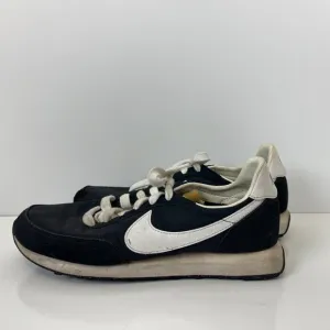 Nike  Waffle Trainer 2 Running Shoes Black White Kids Size 6.5Y