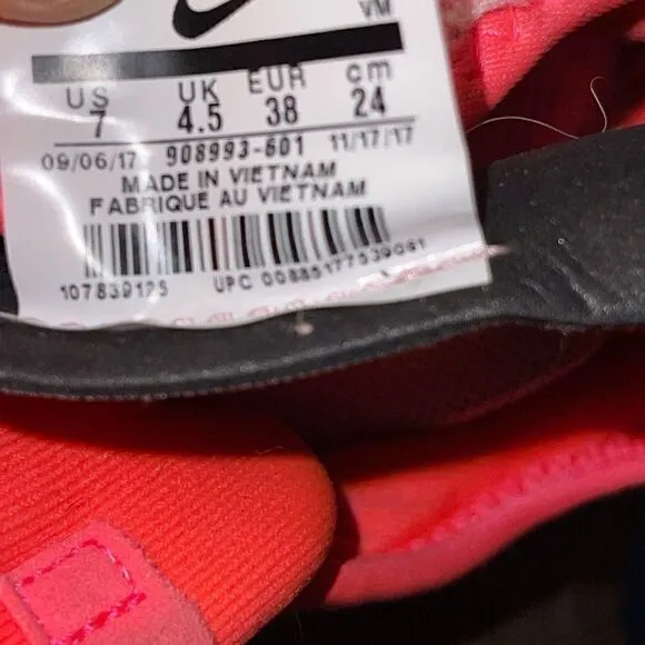 Nike Womens Air Max Sequent 3 908993-601 Pink Running Shoes Sneakers Size 7