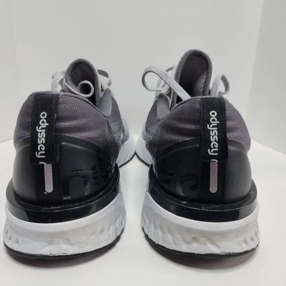 Nike Womens Odyssey React Running Shoes AO9820-003 Size 10 Gray Black