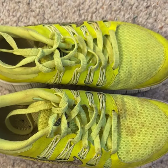 Nike Yellow Athletic Shoes- Diamond Studded