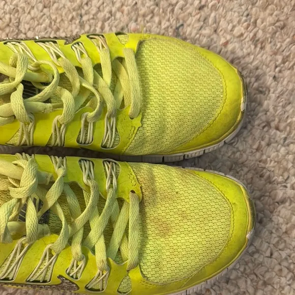 Nike Yellow Athletic Shoes- Diamond Studded