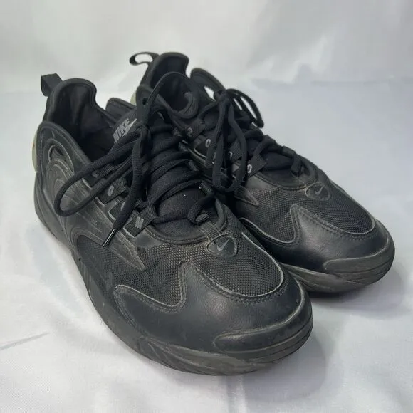 Nike Zoom 2K Triple Black Sneakers Low Top Lace Up Shoes Mens Size 10