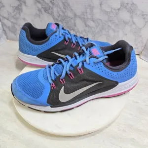 Nike Zoom Elite  Sneakers Womens Size 11.5 Running Shoes Blue Black Fitsol