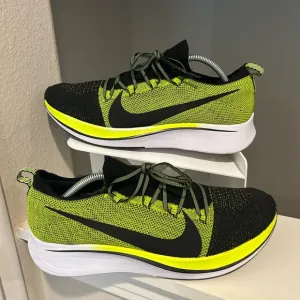 Nike Zoom Fly Flyknit Mens Size 12 Racing Black Volt Athletic Shoes BV6103-002