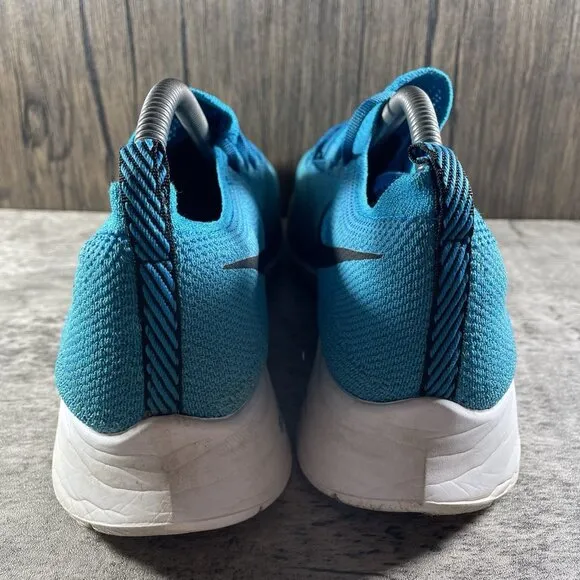 Nike Zoom Fly Flyknit Shoes Mens Sz 11.5 Blue White Athletic Trainers Sneakers