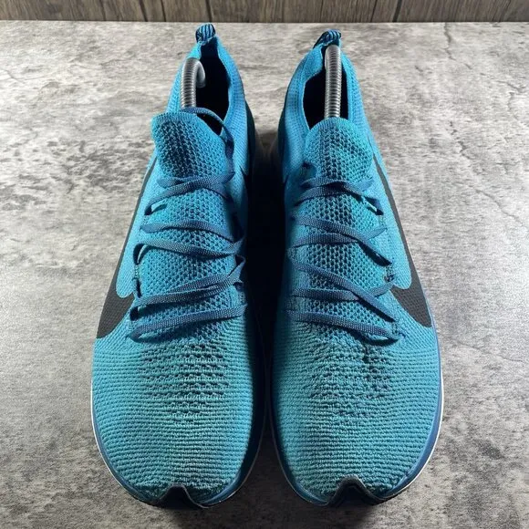 Nike Zoom Fly Flyknit Shoes Mens Sz 11.5 Blue White Athletic Trainers Sneakers